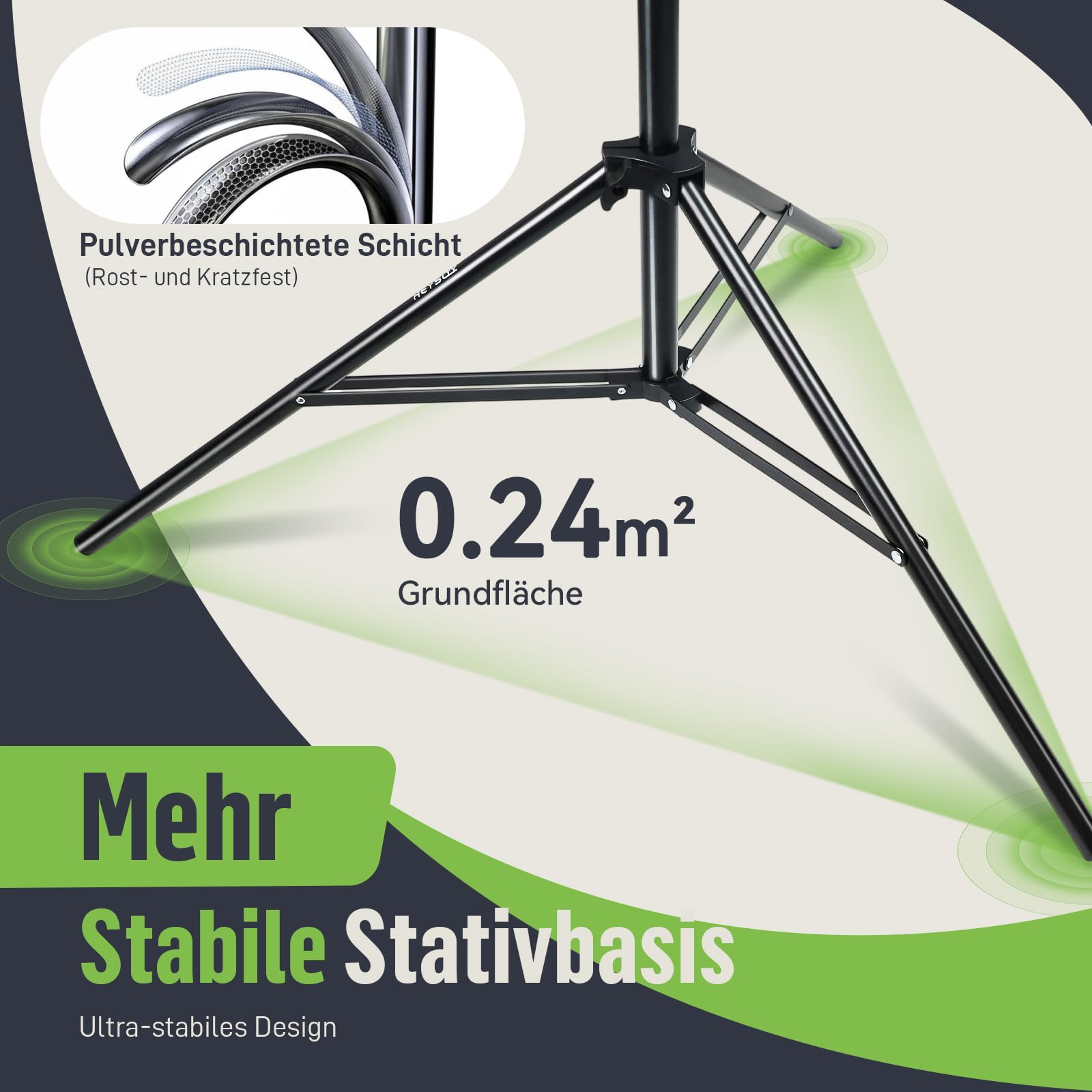 Greenscreen Hintergrund mit Ständer – 1,5 x 2 m Fotohintergrund Stoff mit Hintergrundständer für Fotografie, Fotostudio, Streaming, Chroma Key, Fotowand Ständer, Backdrop Photography Kit