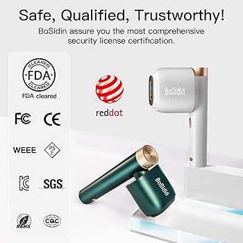 【超美品】BoSidin IPL脱毛器 ダブルレーザー　イギリス製 BoSidin脱毛器（ホワイト×ゴールド）お気に入り登録33,810円に