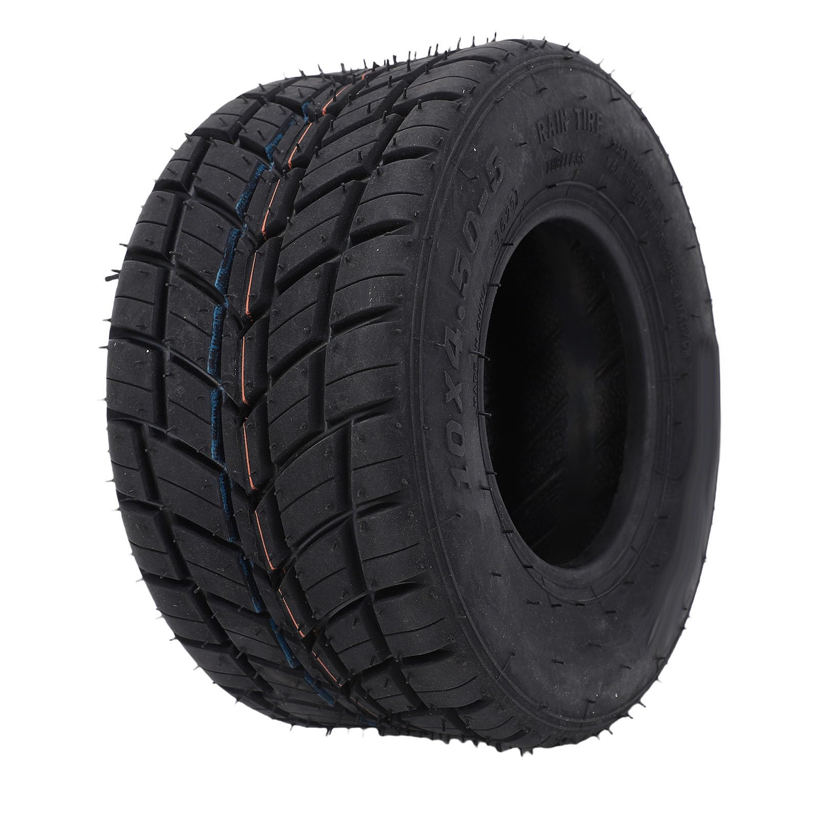 Neumático 10x4.50-5 con Formulación de Caucho de Larga Duración, Tracción Húmeda Antideslizante, Construcción Estable de 4 Capas, Agarre de Tracción en el Hombro, Reemplazo
