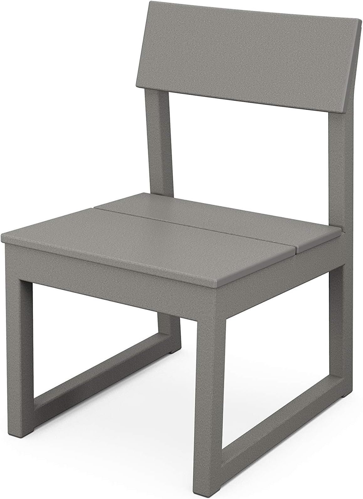 POLYWOOD® Edge Dining Side Chair in Slate Grey