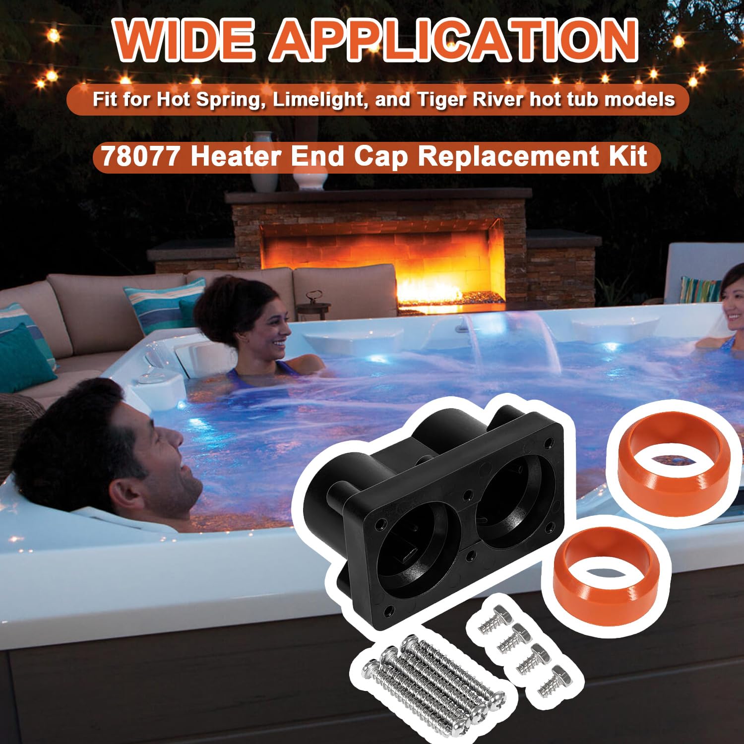 Kit de capuchons de rechange 78077 pour chauffage de jacuzzi