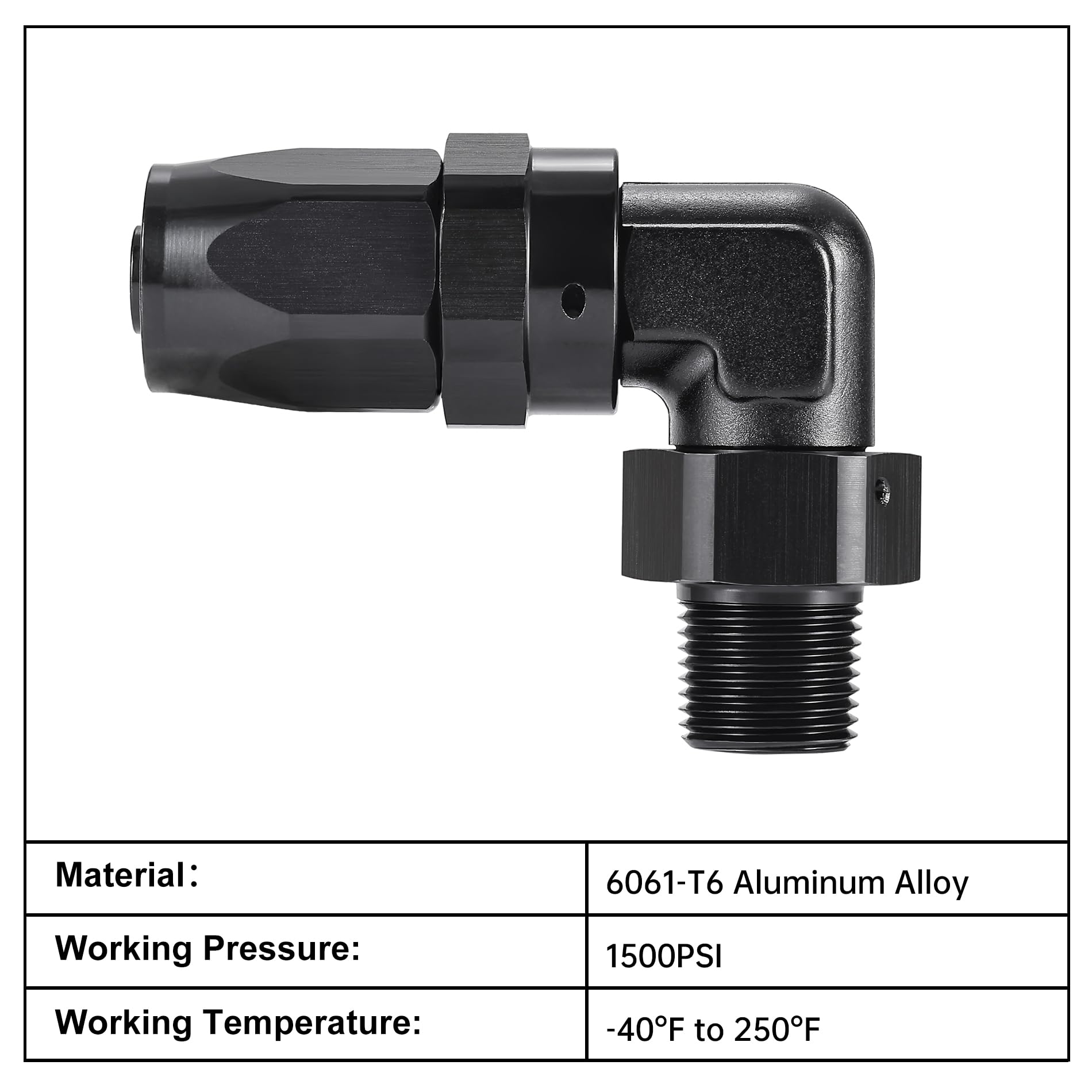 Amazon.com: EVIL ENERGY 3/8 NPT Male to 8AN 90 Degree Hose End