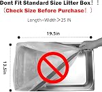 FURWEY 160Pack Cat Litter Box Liners avec cordon de serrage Compatible avec Litter-Robot 3/4 Sacs de litière Cat lourds Remplacement des sacs de déchets