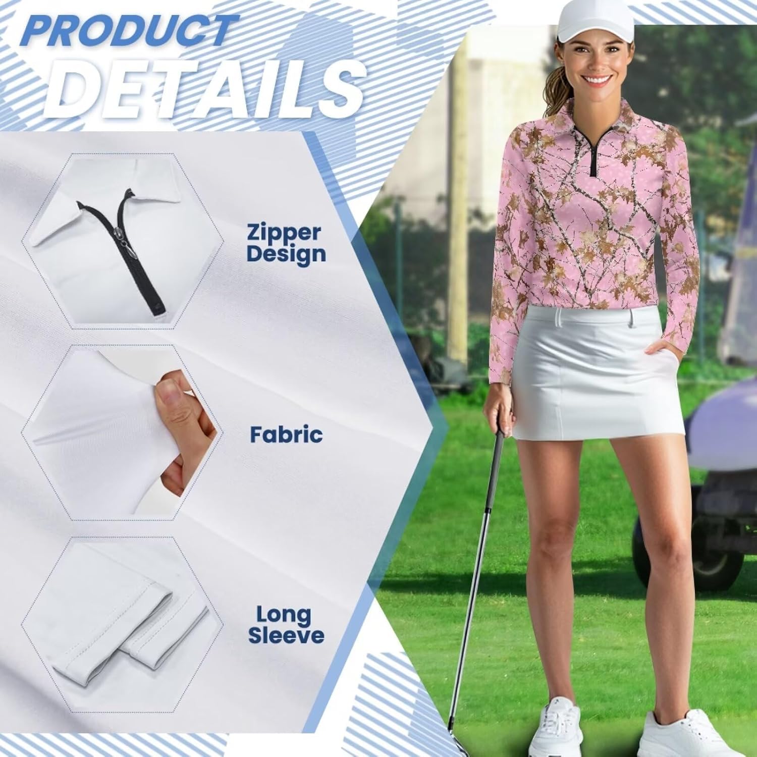 Women's Athletic Shirt Long Sleeve Golf Shirts Casual Tennis Shirts Tops for Women
