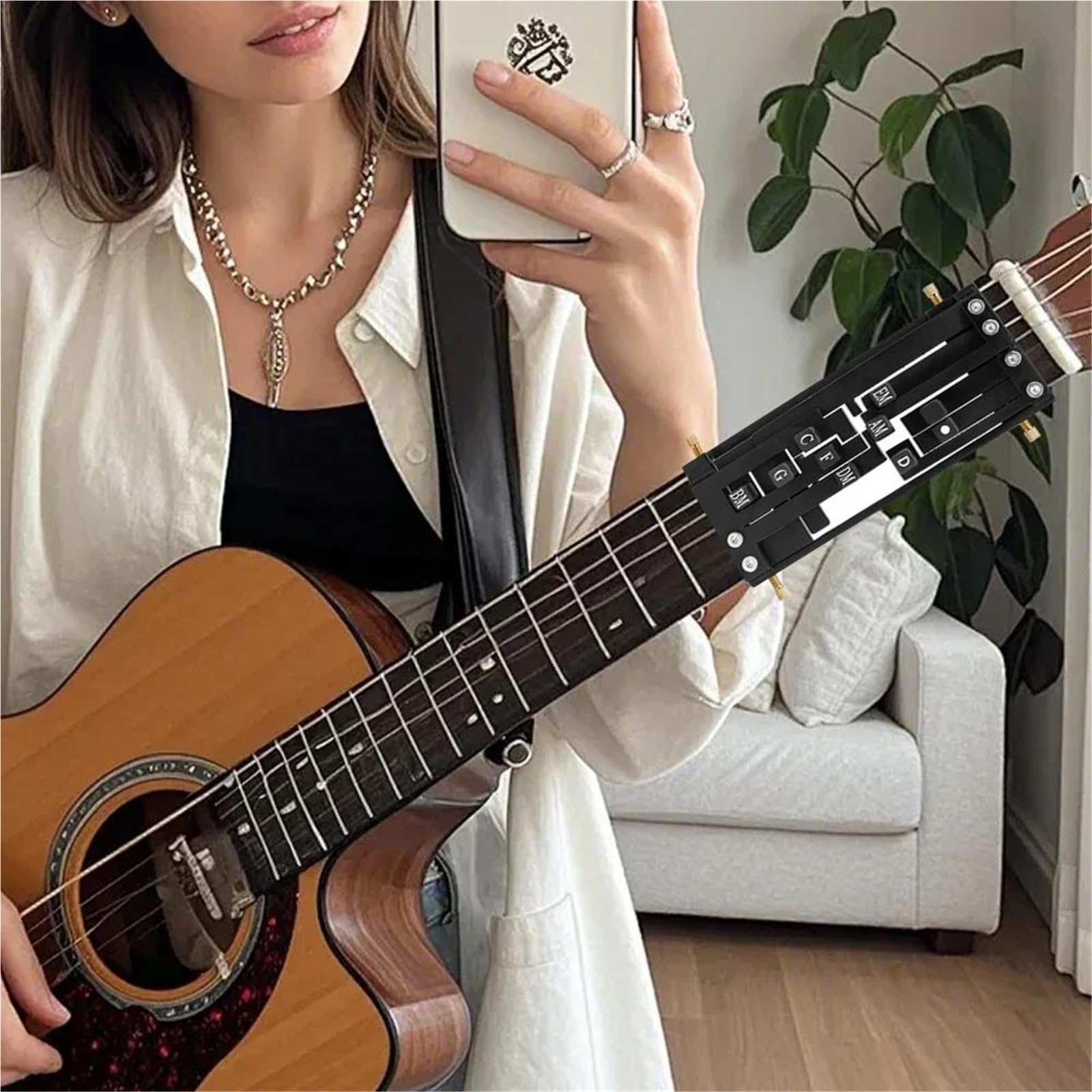 Trener Akordów Gitarowych Dla Początkujących Zestaw Budowy Gitary(Basic Chord)