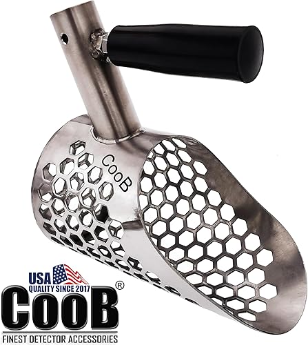 Miniatura 4 de CooB Pequeña pala ligera de arena de playa de detección de metales herramienta de caza Scout v2. cuchara de arena del detector de metales. acero