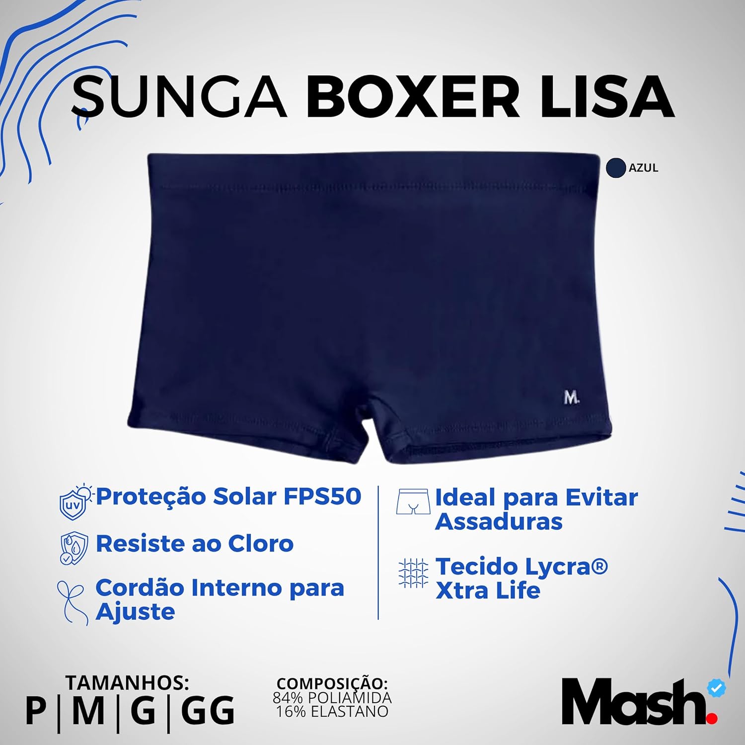 Sunga Boxer Mash Proteção UV50+ Box Masculino Lycra ExtraLife Adulto Praia Piscina em promoção! Veja a oferta e mais achadinhos de Moda praia 8 Hoje é o melhor dia para comprar Sunga Boxer Mash Proteção UV50+ Box Masculino Lycra ExtraLife Adulto Praia Piscina com aquele preço maroto! Promoção! Aproveite a oferta! 8