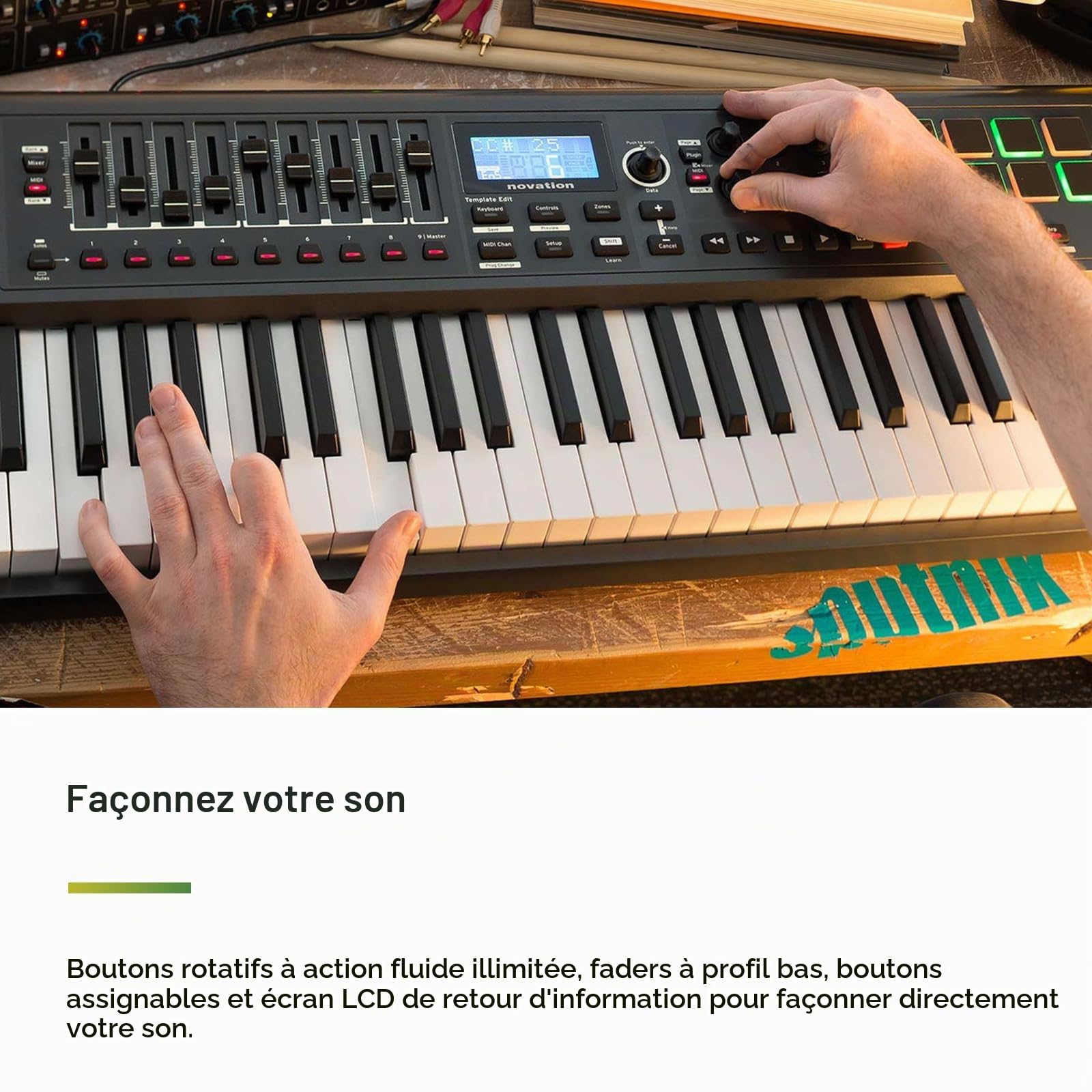 Novation Impulse 61 Clavier de précision Mapping instantané Noir