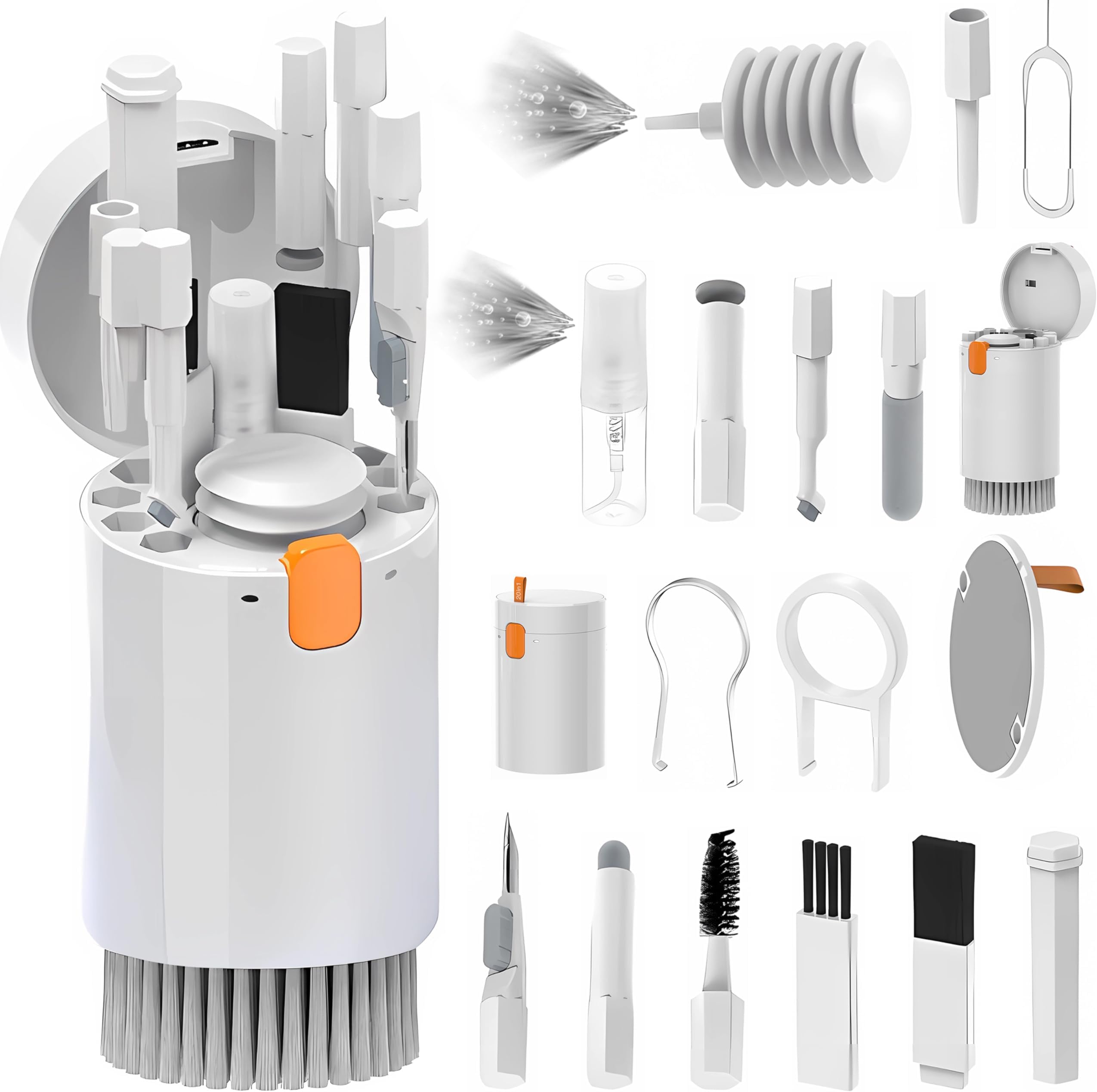 MIKULLE Kit Nettoyage Clavier, 20 en 1 Kit Nettoyage électronique, Kit