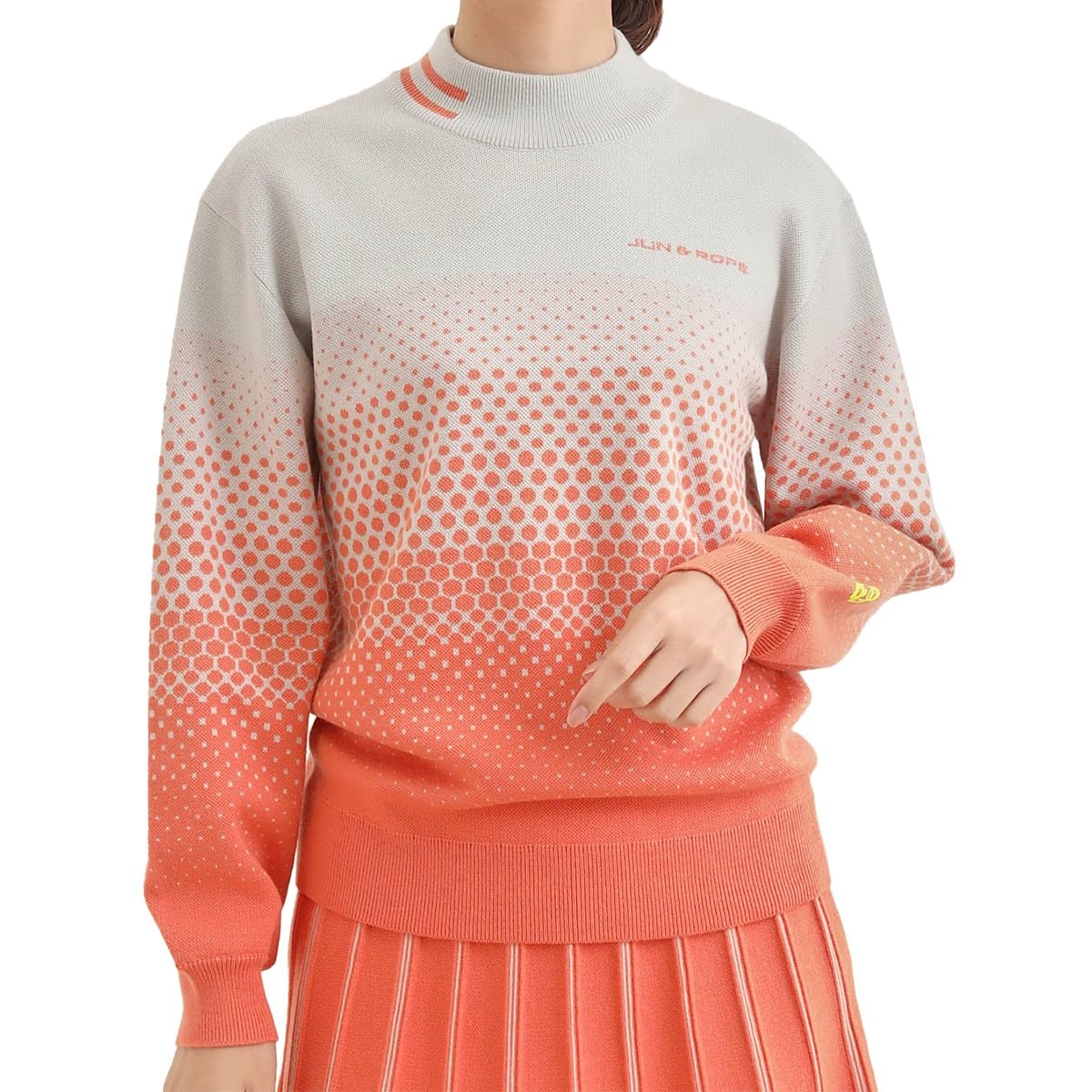 未使用 タグ付 JUN & ROPE モックネックドットセーター レディース S Amazon | [ジュンアンドロペ] ニットプルオーバー ドット