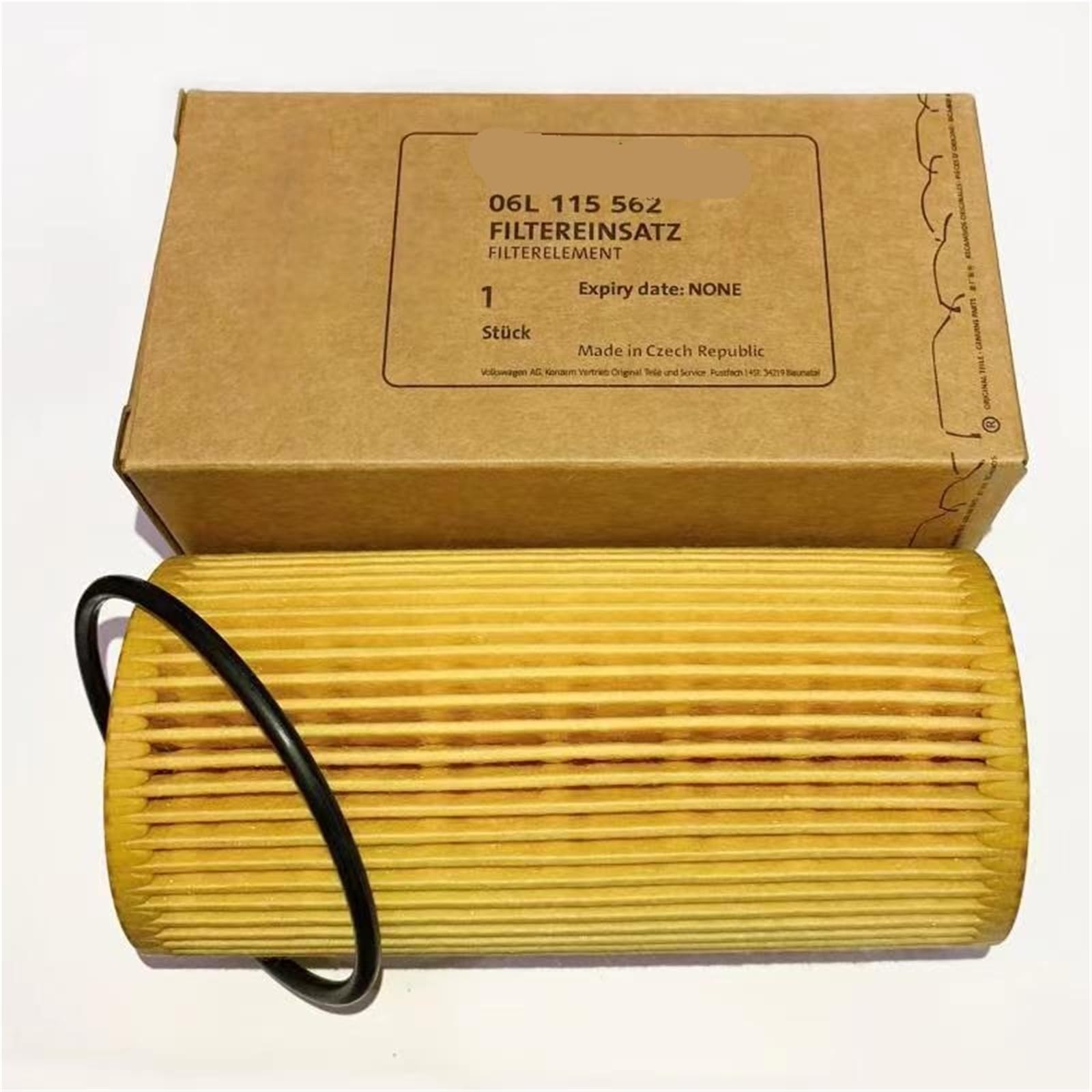 Junta filtro de aceite Filtro de aceite de motor 06L115466 06L115562 2.0 y 1.8 Compatible con Audi A3 A4 A5 A7 A8 Q5 Compatible con VW GOLF PASSAT POLO Compatible con Beetle Jetta(4PCS)