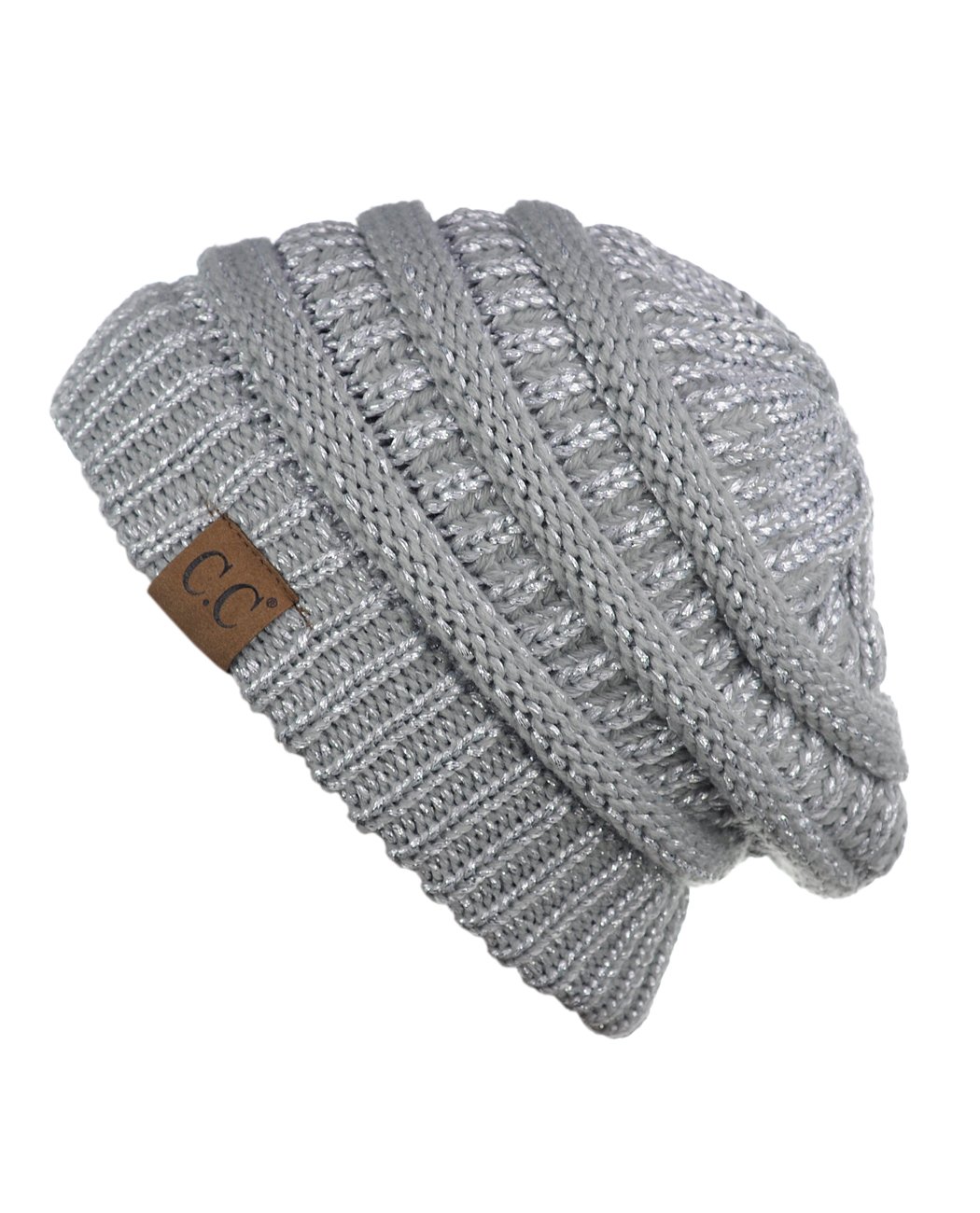 C.C Trendy Warm Chunky Soft Stretch Cable Knit Beanie Skully, Winter Mint, One Size — view 69