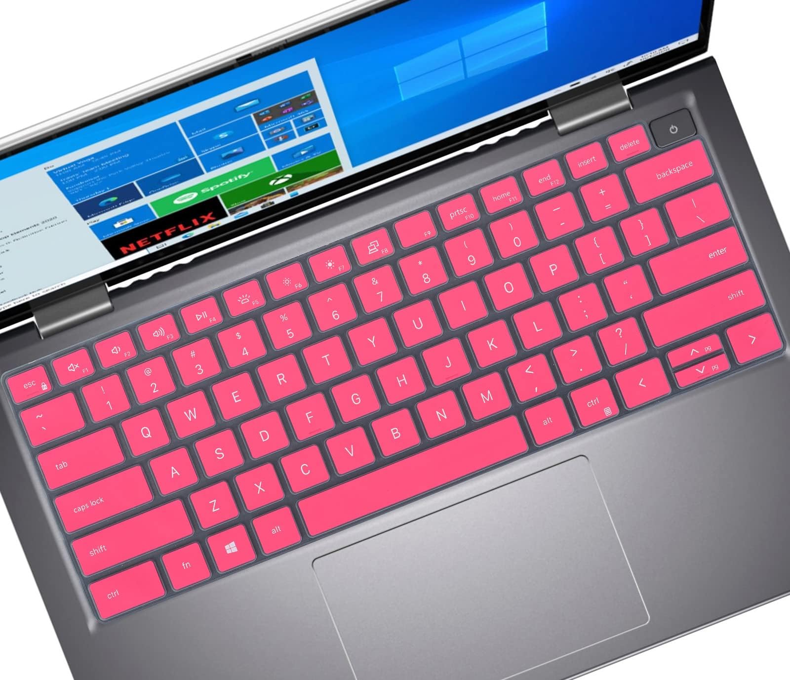 Keyboard Cover for 14" Dell Inspiron 14 5410 5415 5418 5420 5425 5430/Inspiron 7415 7425 7430 7435,13.3" Dell Inspiron 13 5310 5320/Latitude 3320 3420 3430/Inspiron 16 7635 7630 5635 5630 Skin-Pink
