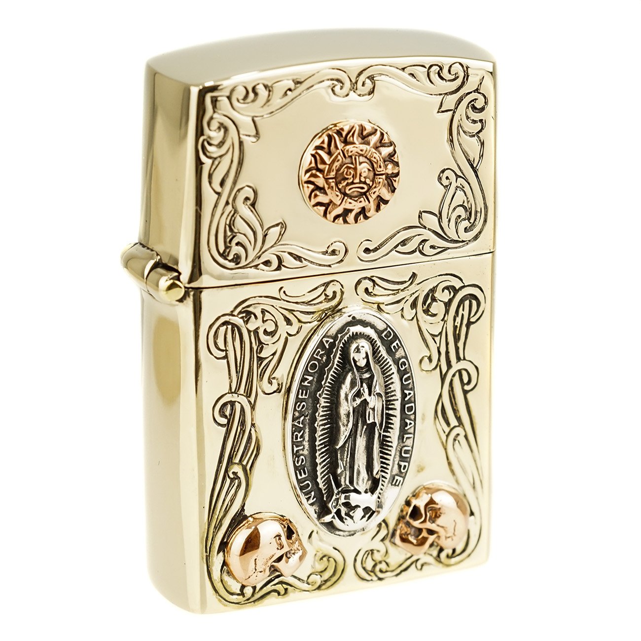 Amazon.co.jp: JINA BRING ZIPPO Zippo Lighter, Sun and Maria Plate 