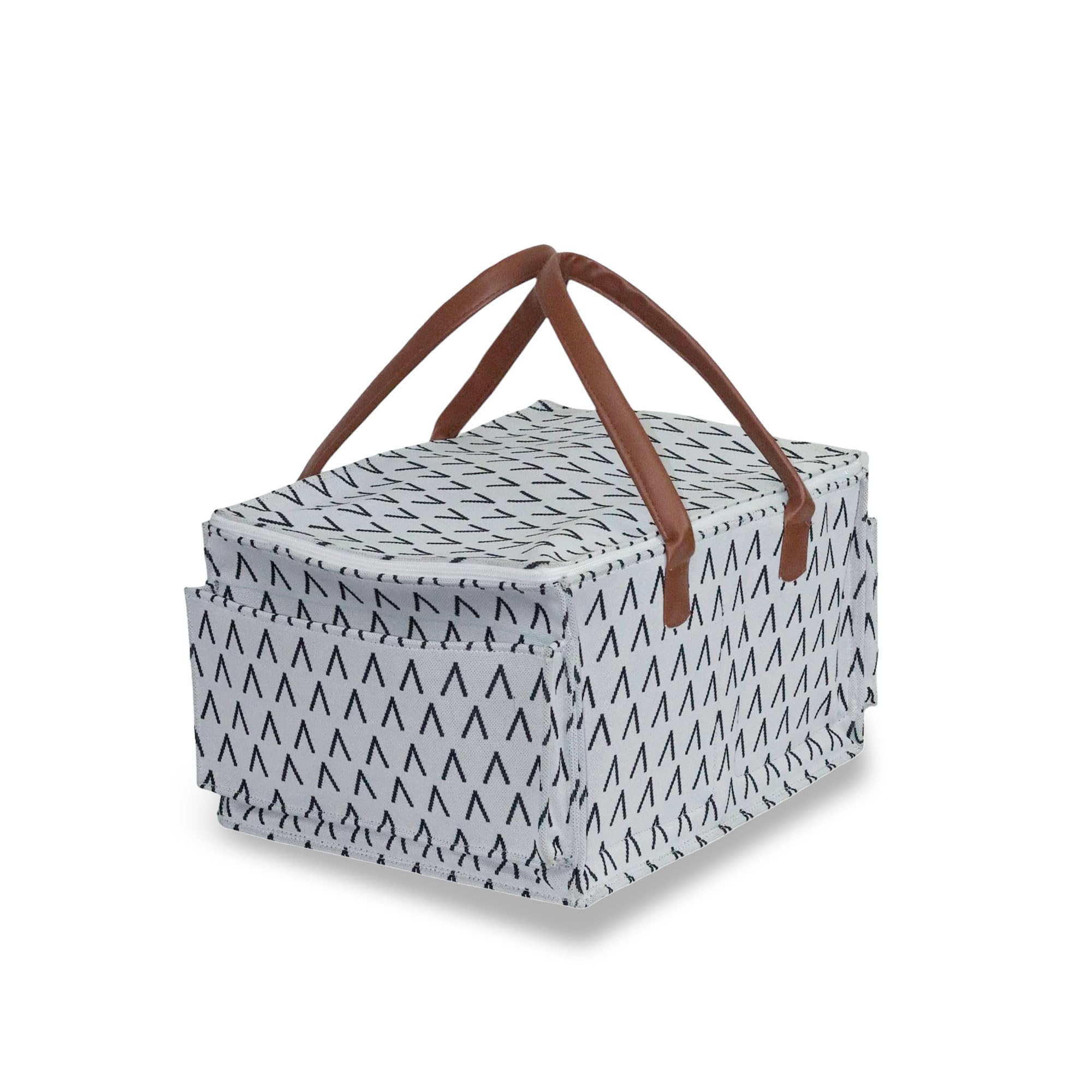 HIPPO Cute Diaper Caddy Bag with Lid Protection X-LARGE Size for Smart Mothers Baby Diaper Caddy Organizers, Nursery, Portable (GREY-TENT)-picture-45