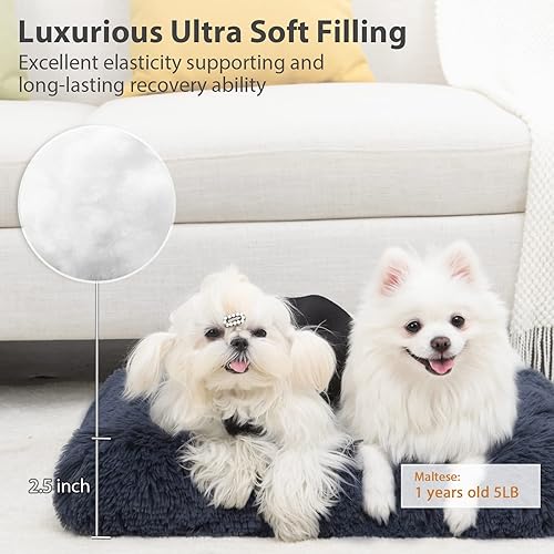 Miniatura 4 de Cama lavable para perros pequeños con funda extraíble, cama impermeable súper suave con parte inferior antideslizante, cama mullida para mascotas,