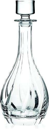 Barski - Decantador de vino de vidrio con tapón, jarra - para rojo - blanco - vino - cristal de 30 onzas - Fabricado en Europa -