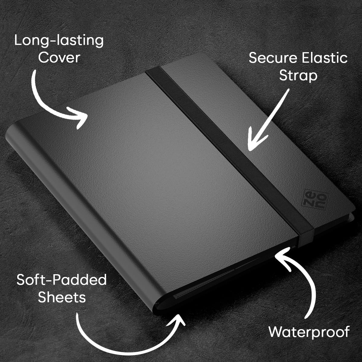 Trading Card Binder 9 Pocket, Card Collection Binder with 360 Capacity, Side Loading Nonremovable Sleeves - Image 2