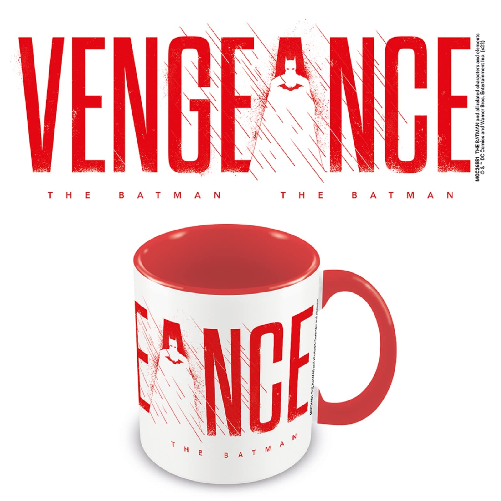 Pyramid International Red The Batman Mug (Vengeance Design) 11Oz Ceramic Mug In Presentation Gift Box - Official Merchandise,
