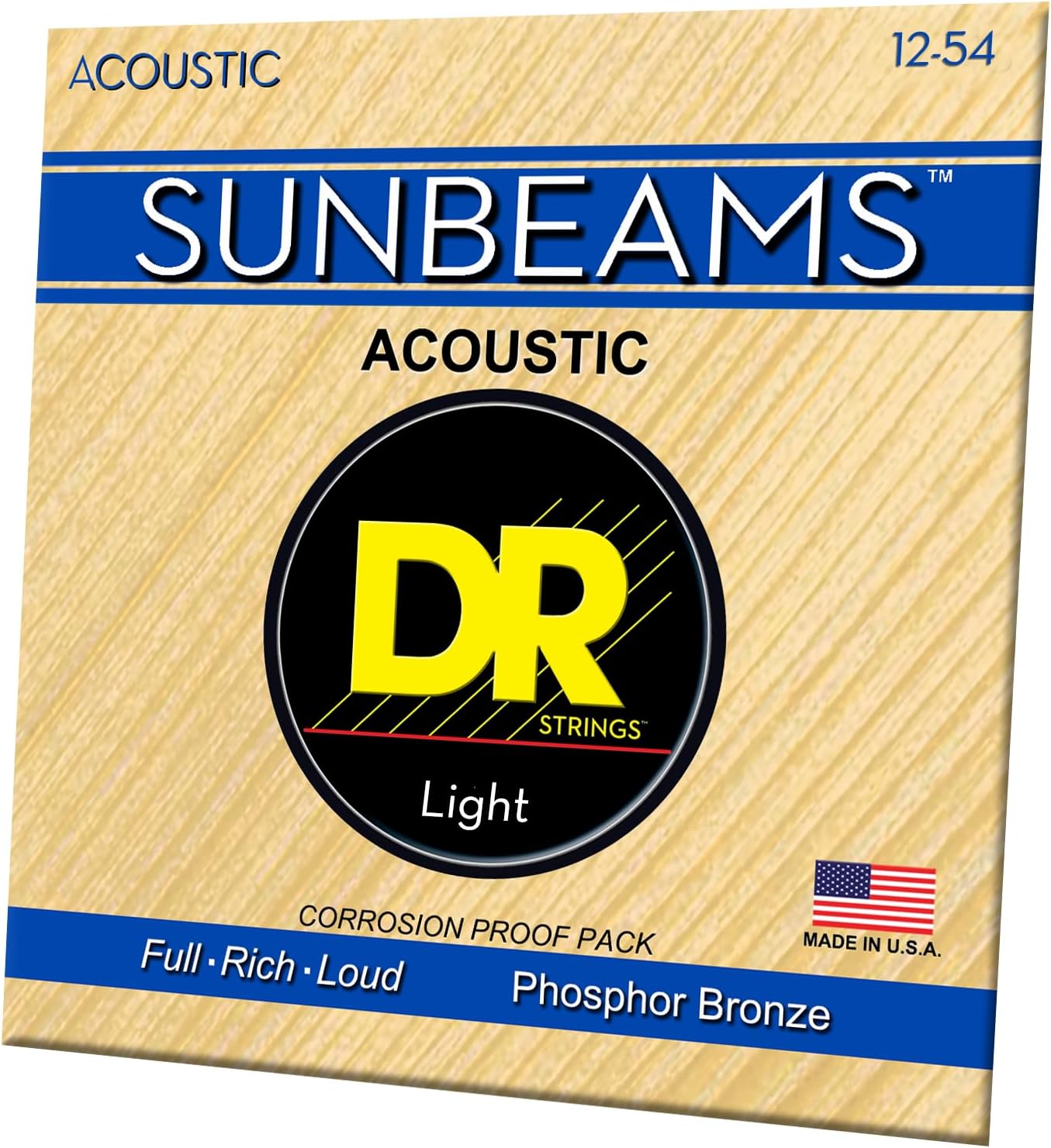 DR Strings Sunbeam - Phosphor Bronze AcousticRound Core 12-54