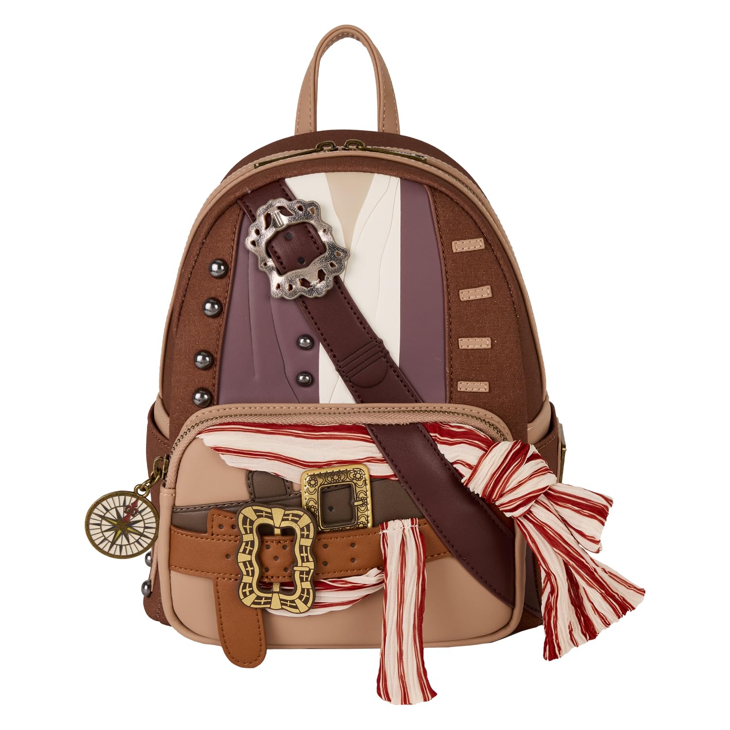 Loungefly Disney Captain Jack Sparrow Pirates of the Caribbean Cosplay Double Strap Shoulder Bag Purse
