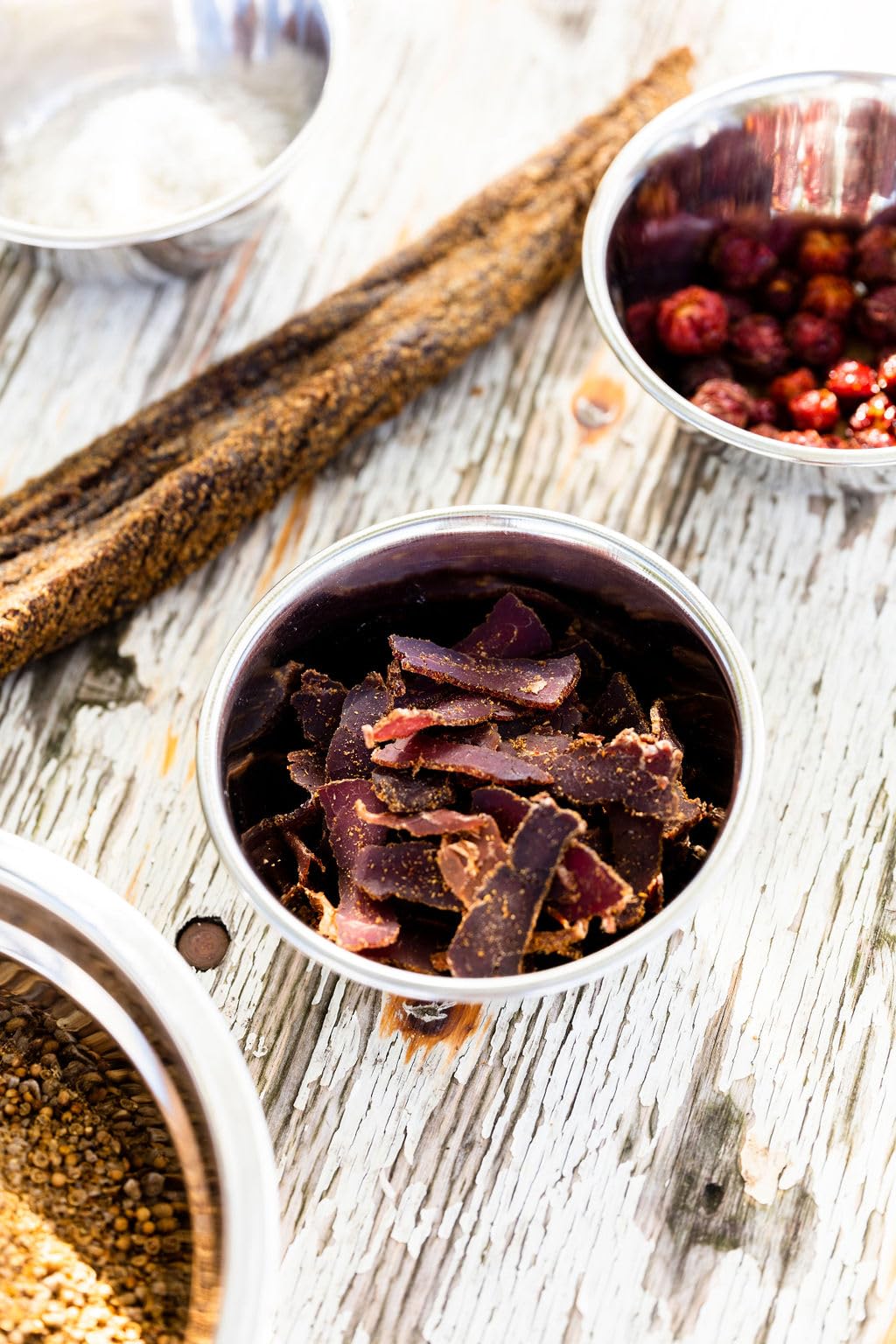 Biltong au Piment Wiri-Wiri (fort) Boeuf FRANCAIS tendrement séché (150, Grammes)