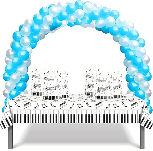 Miniatura 3 de CupaPlay 50 piezas de notas de piano, decoraciones para fiestas, bolsas de plástico, notas de piano, suministros de fiesta temática, decoración de