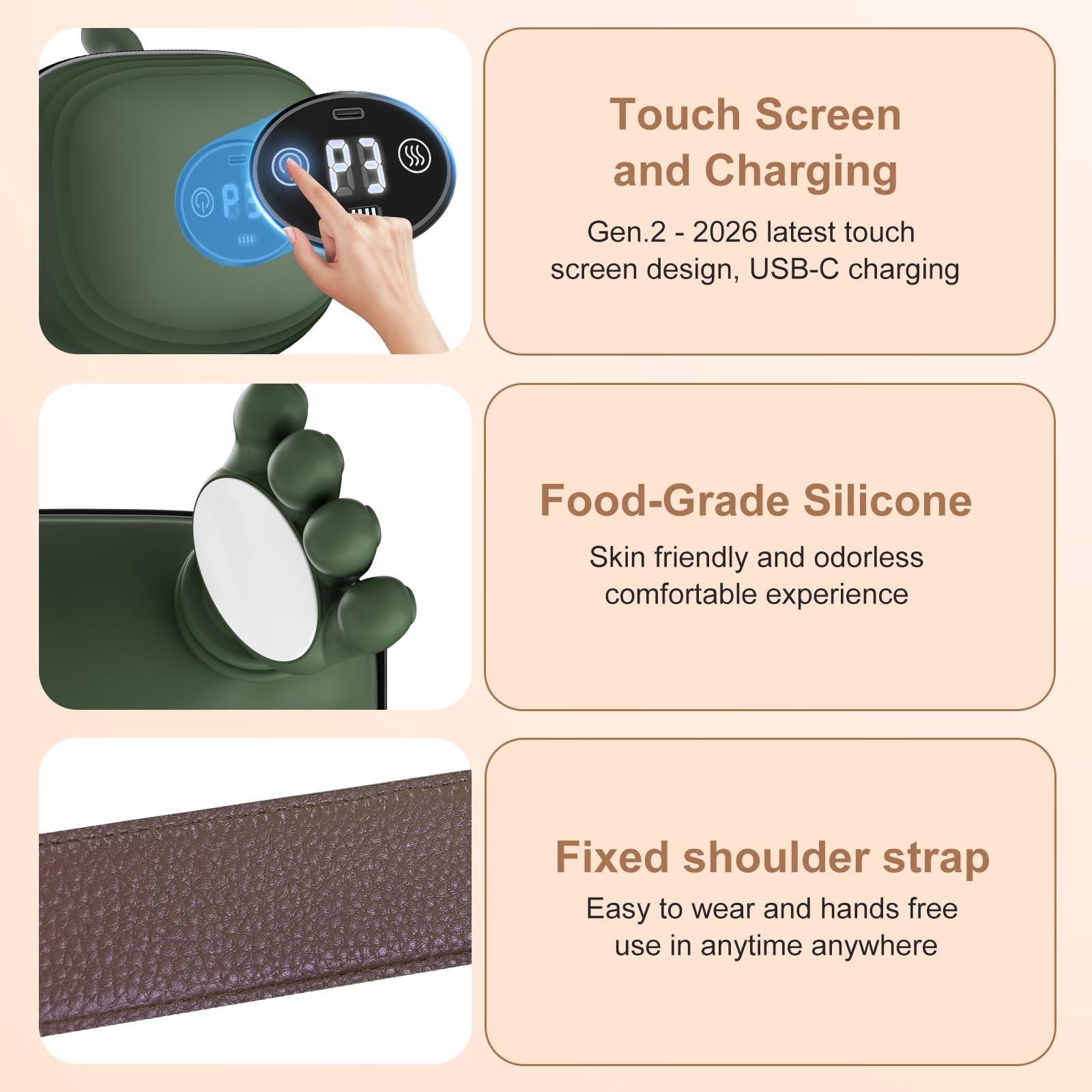 Masajeador Cervical 4D Shiatsu, Masajeador de Cuello y Hombros con Calor, 3 Modos de Masaje y 2 Niveles de Temperatura, Masajeador Eléctrico para Cuello y Espalda, Regalo Mujer Hombre