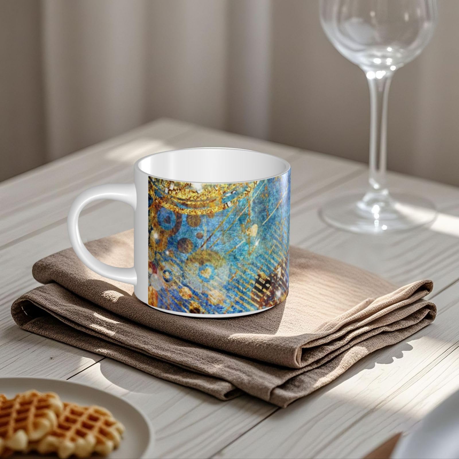 Śliczne retro rdzy motyl drukowane kubki ceramiczne o dużej pojemności kubek do kawy