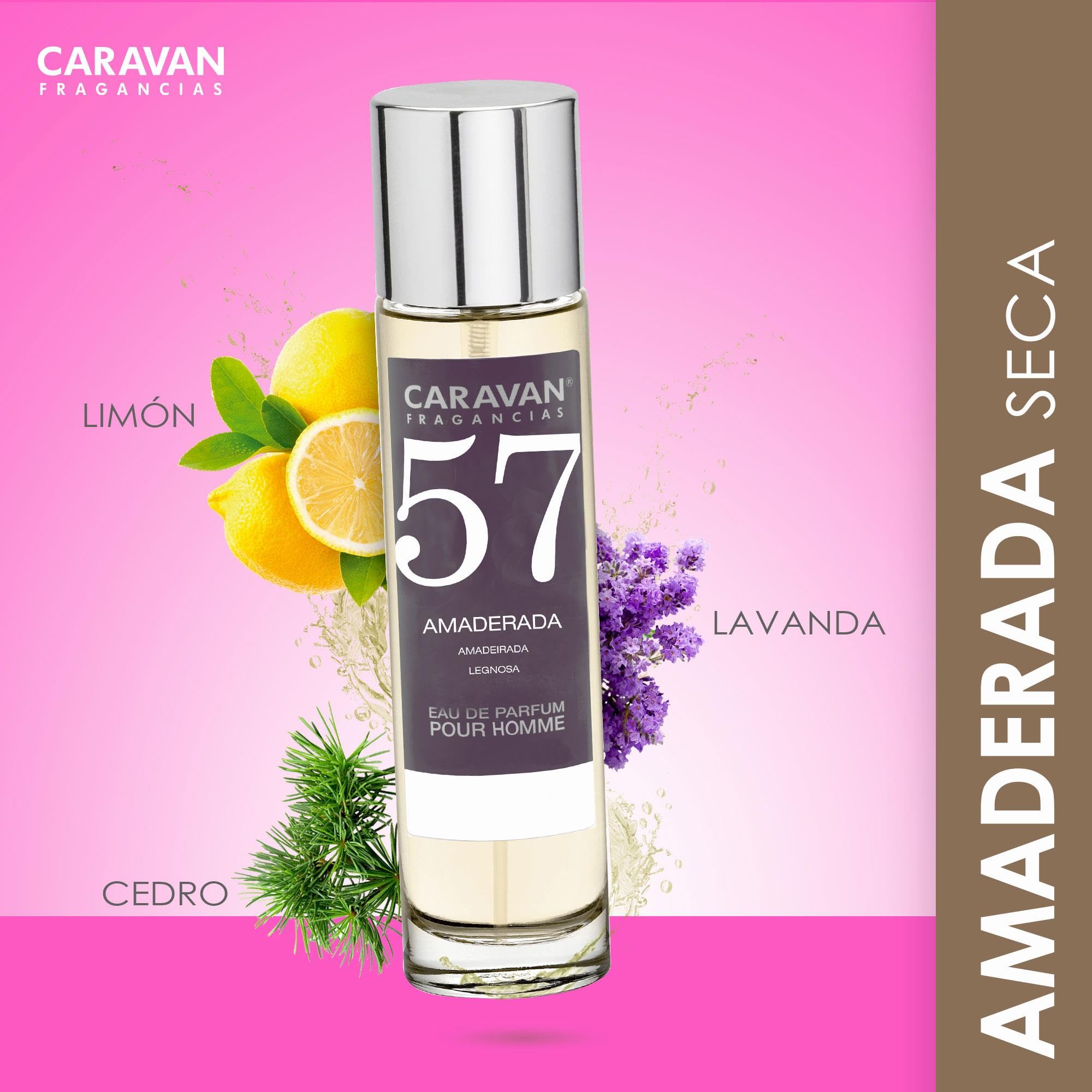 CARAVAN FRAGANCIAS Perfume de Hombre Nº58 de 150 ml + Set de 10 Viales de Fragancias Masculinas distintas de Caravan para descrubir nuevos aromas