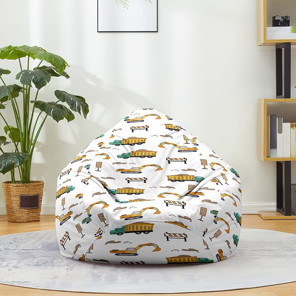 Mateju Bean Bag Chair, Beanbag Chair Adult, 3D Rook Bean Bag Without Filling, Plush Toy Storage Large Bean Bags, High Back Bean Bags, Suitable for Indoor and Outdoor Beanbag (XL,Mint)