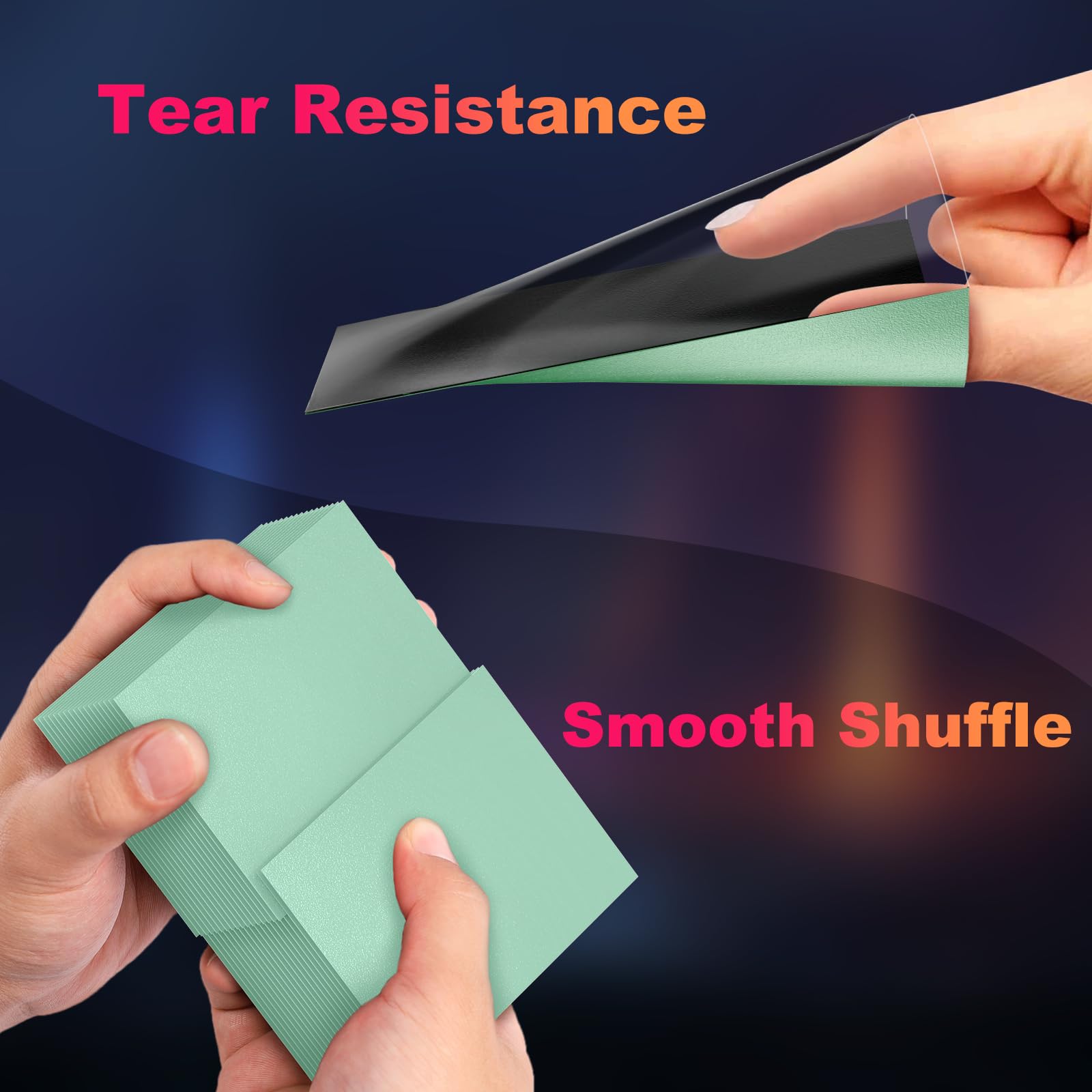 Amazon.com: 200 Pack Card Sleeves, Matte Dual Trading Card Sleeves with  Opaque Back & Smooth Shuffle, Tear Resistant Card Protectors for MTG, TCG  (Eucalyptus Green) : Toys & Games
