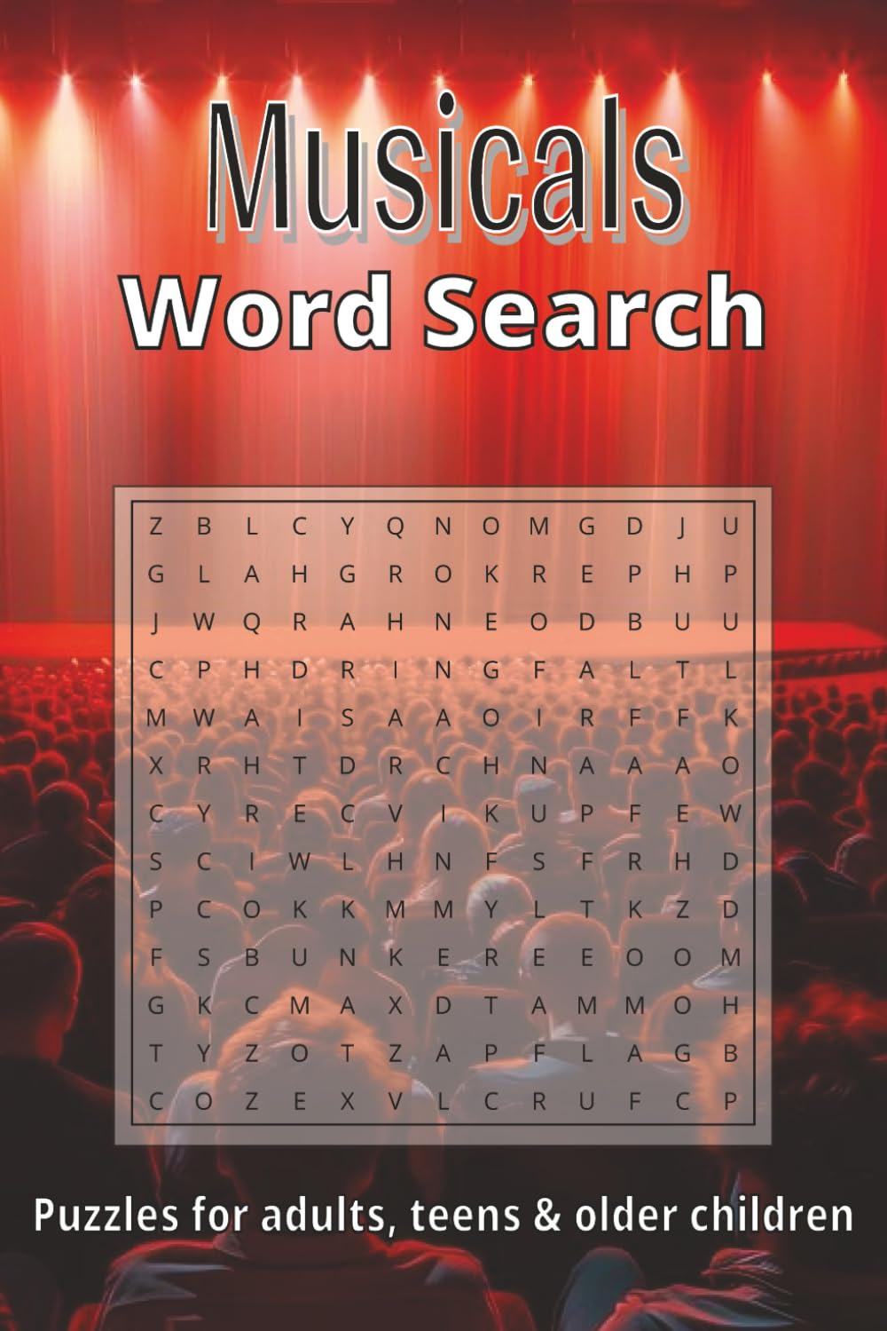 Musicals Word Search Puzzle Book: Ocean Word Search Puzzles: Word Searches with Easy-to-Read Print about Musicals, Musical Theatre, Music and More | ... Gift for Vacations, Holidays, Relaxation time