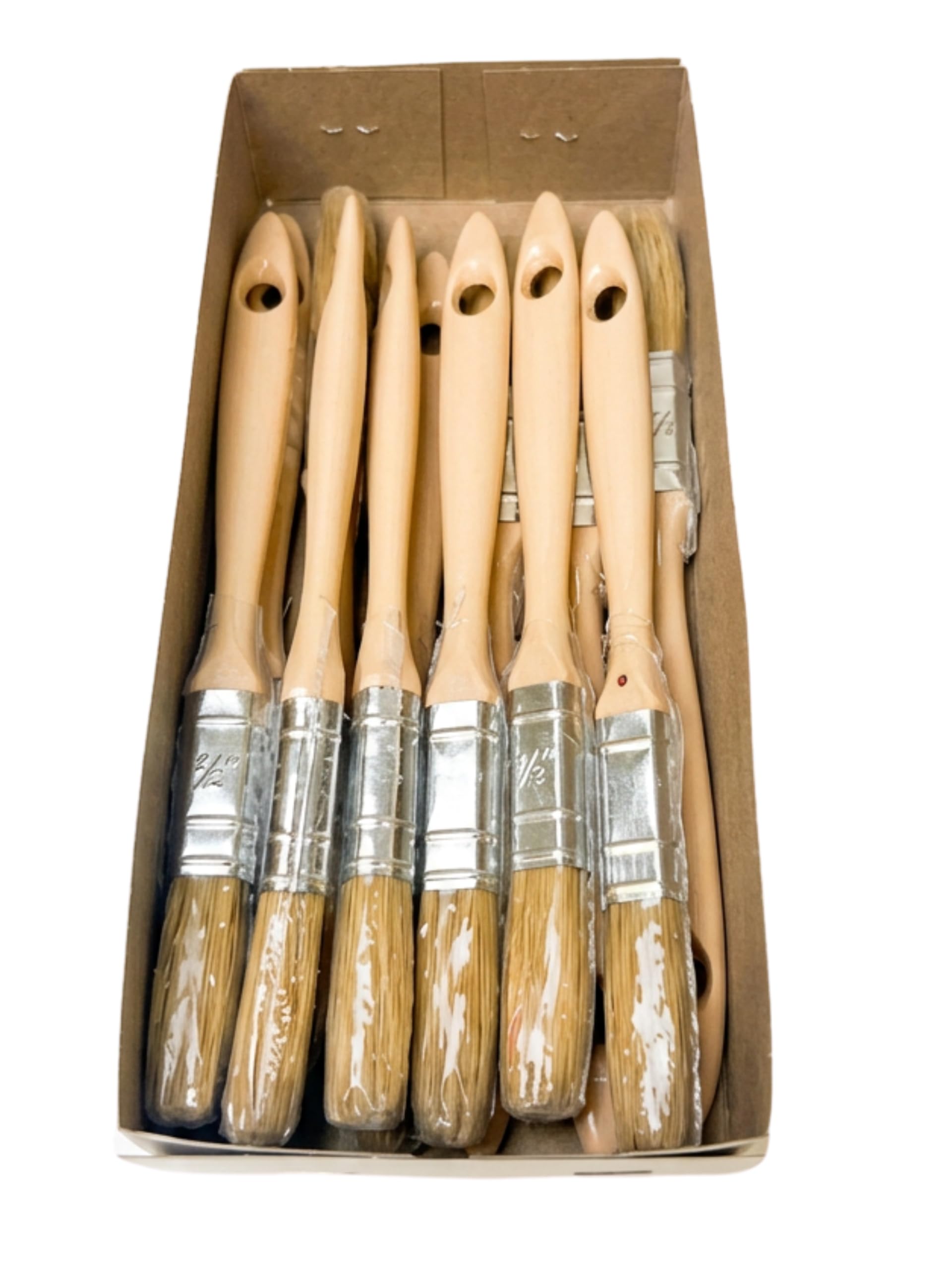 Polycraft Natural/Non-Synthetic Gelcoat & Fibreglass Laminating Brush - 12 Pack (12mm (0.5"))