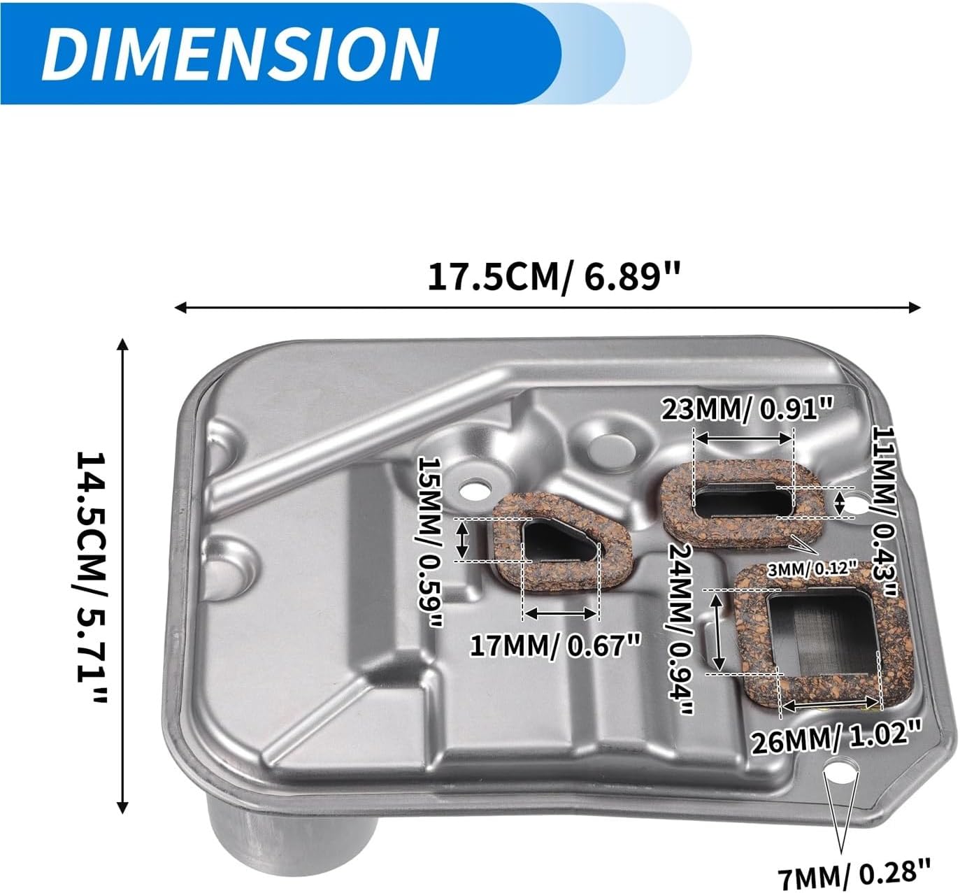 Car Transmission Fluid Filter Oil Pan for Suzuki Grand Vitara Base Limited Premium 2011-2013 2657065D10 Automotive Transmission Filter