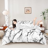 Vista 17 de Juego de ropa de cama de granja a cuadros búfalo negro gris blanco, funda de edredón a cuadros individual, colchas de cuadrícula suaves y ligeras, 1