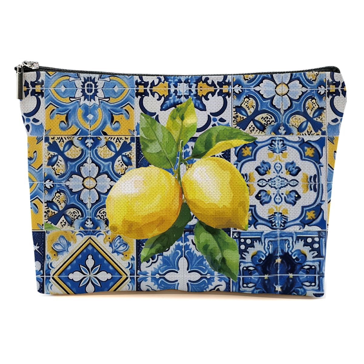 Lemon Bag Italy Travel Essentials Makeup Bag Italian Gifts Lemon Gifts for Travelers Women Girls Moms Cosmetic Toiletry Bag for Christmas Thanksgiving