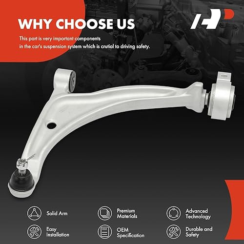 Miniatura 5 de A-Premium Brazo de control inferior delantero izquierdo, con rótula y buje, compatible con Nissan Altima 2002-2006, Maxima 2004-2008