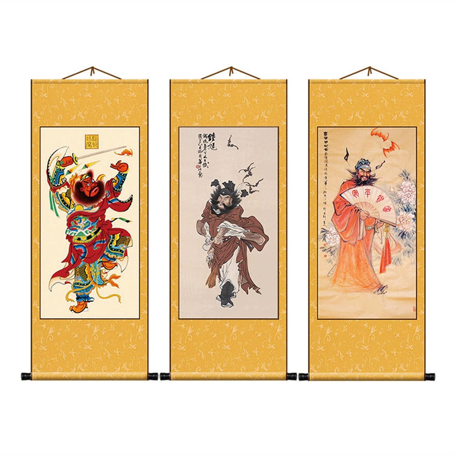 Amazon.co.jp: 家の金属の壁の装飾, 中国の巻物壁アート巻物巻