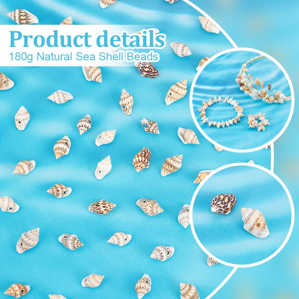 PH PandaHall 540pcs Natural Spiral Sea Shell Beads - Image 4