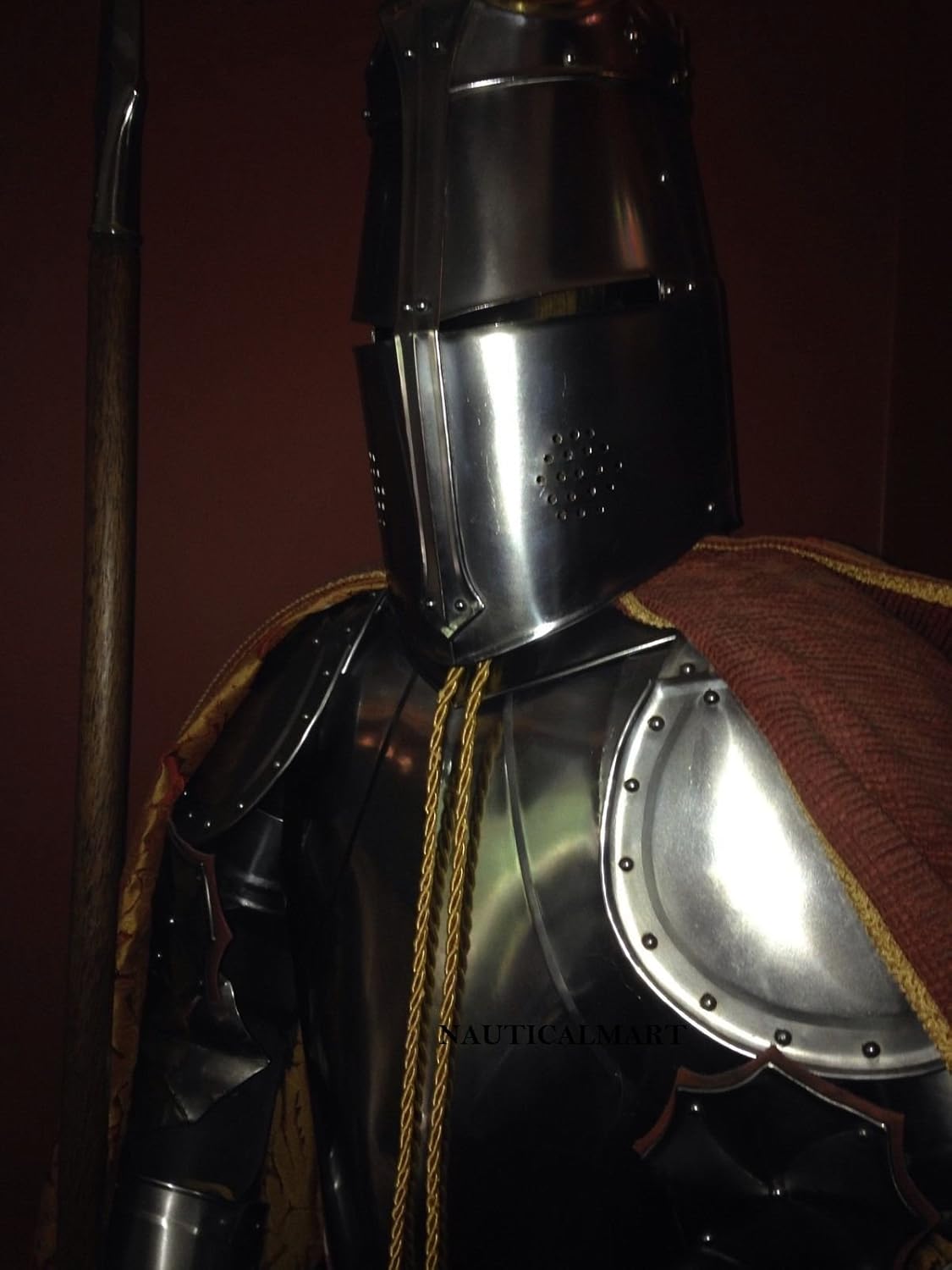 Medieval Wearable Knight Full Suit of Armor Combat Body Collectible Armor Costume
