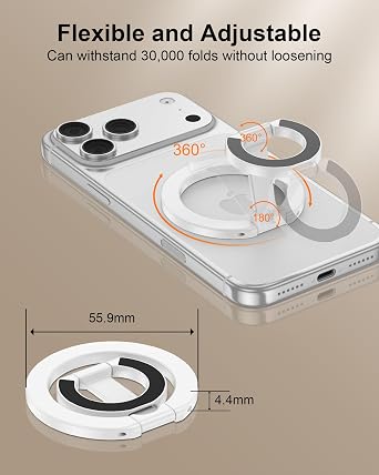 Magsafe Phone Grip Dual-Sided Design - Black+White