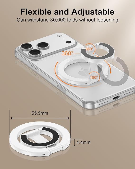 Magsafe Phone Grip Dual-Sided Design - Black+White
