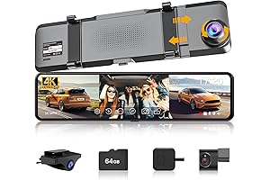 Triple Mirror Dash Camera, Streamlined Driving Companion