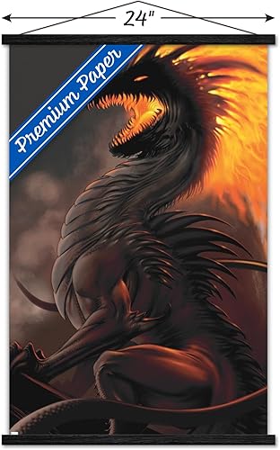 Miniatura 3 de Trends International LA Williams - Belial Dragon Wall Poster, 22.37" x 34.00", Premium Print and Black Hanger Bundle