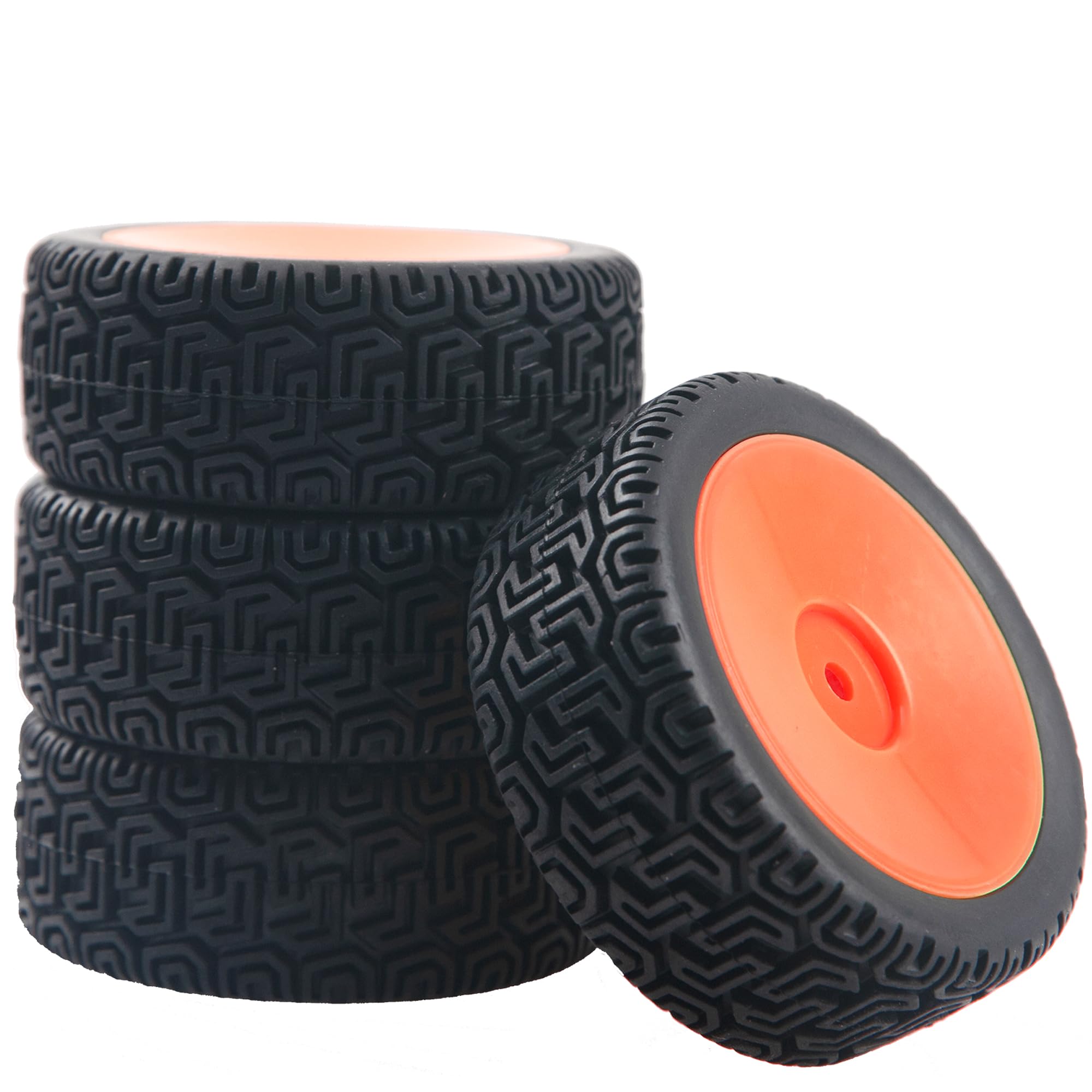 RC 12 mm sześciokątne felgi i gumowe opony kompatybilne z HSP Tamiya HPI Kyosho 1/10 On-Road Touring Car WLtoys 1/14 144001 Traxxas 1/16 Slash RC 1/18 A959B Buggy (czerwony)