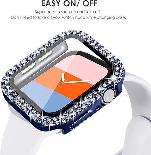 Miniatura 109 de KADES - Funda protectora brillante compatible con Apple Watch Series SE, SE 2022, 6, 5 y 4 de 44 mm, con protector de pantalla incorporado