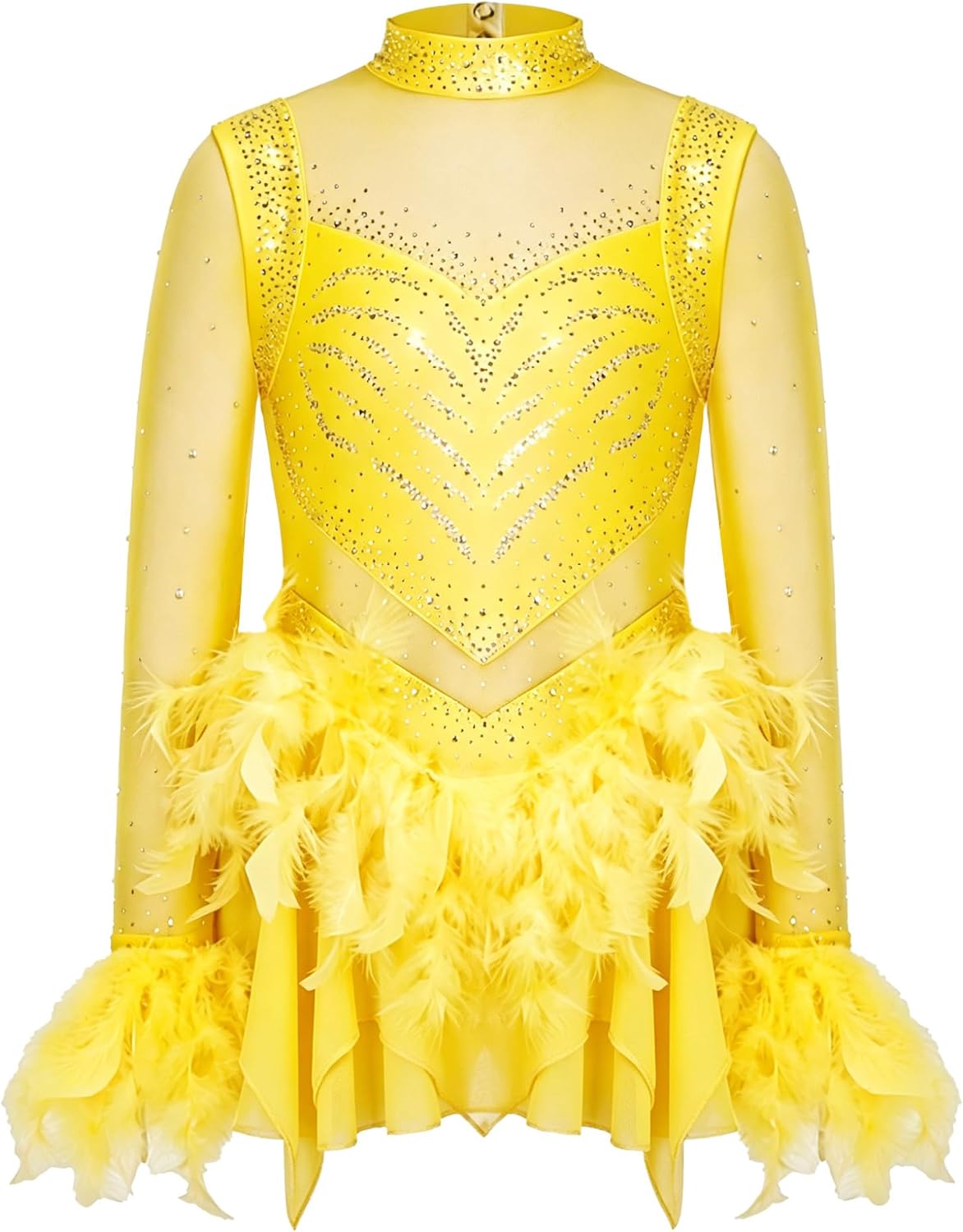 JanJean Competition Costume for Kids Figure Skating Dress