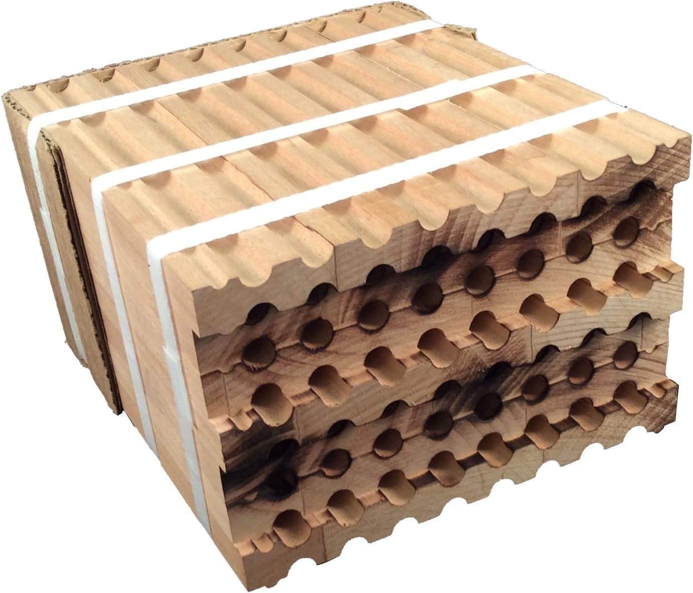 Crown Bees Mason Bee Holes Wood Tray, Medium