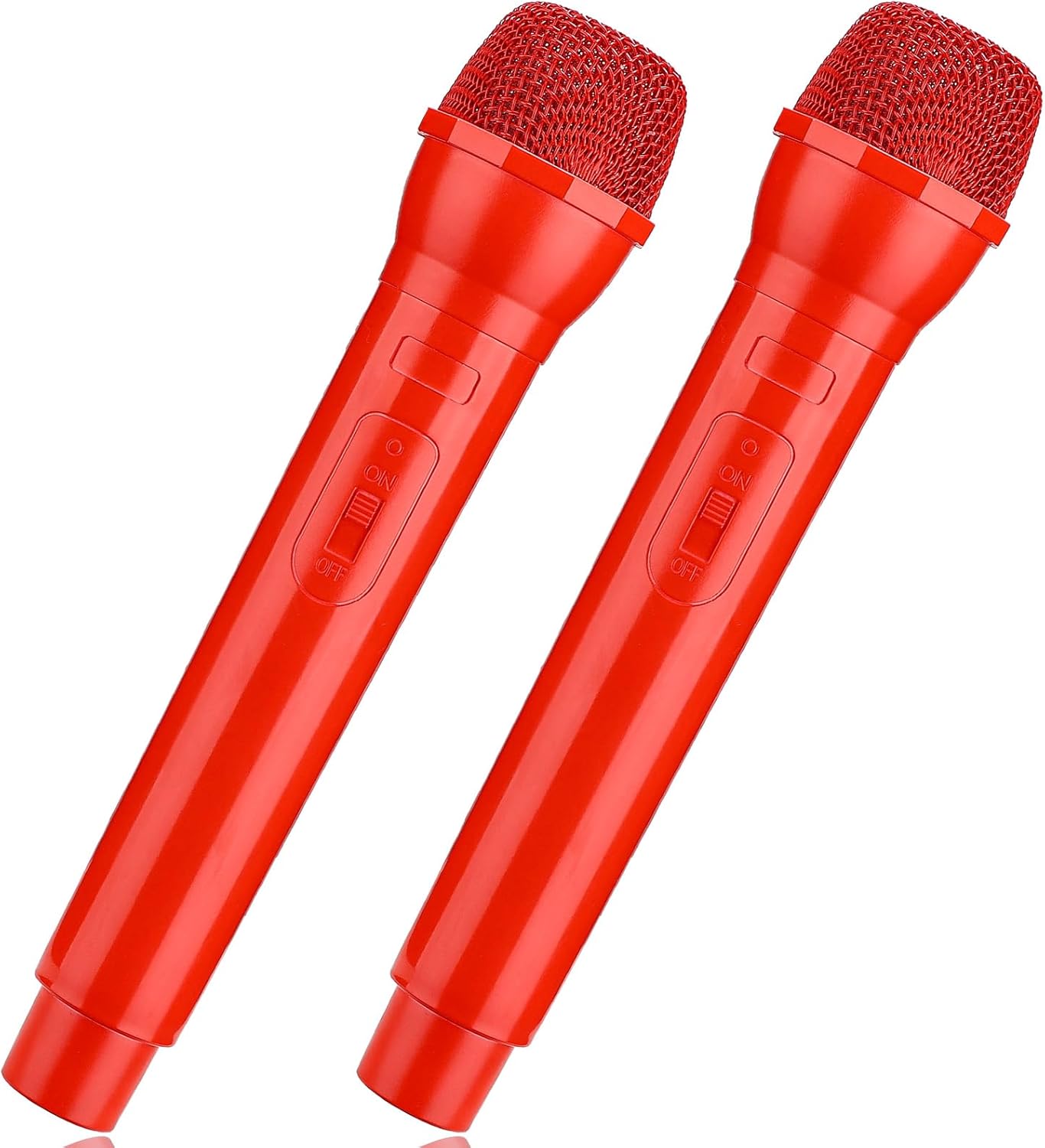 Facmogu 2PCS Fake Microphone Prop, Plastic Realistic Prop
